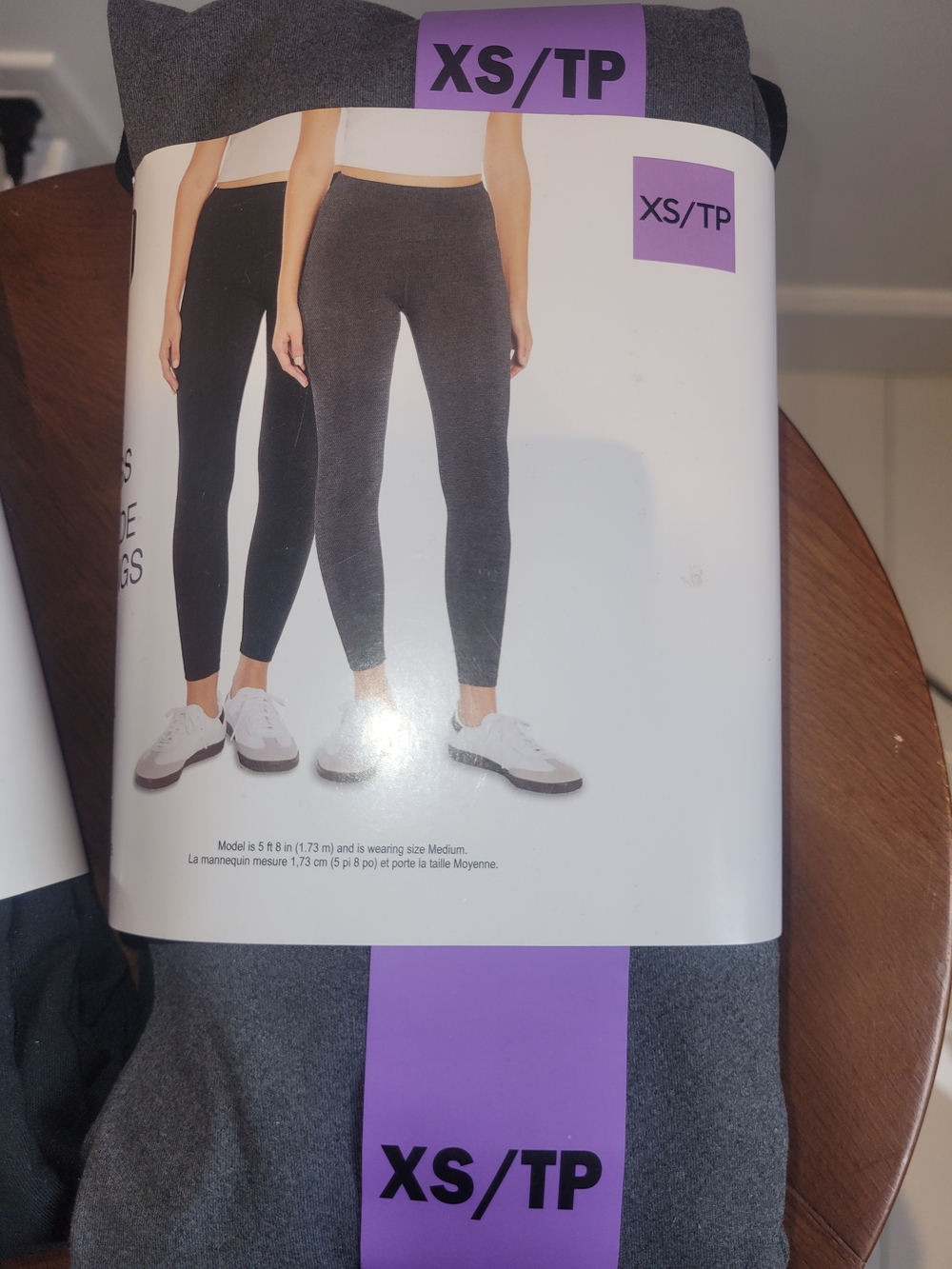 NWT Two-Pack Leggings in Heather Gray and Charcoal Size XS